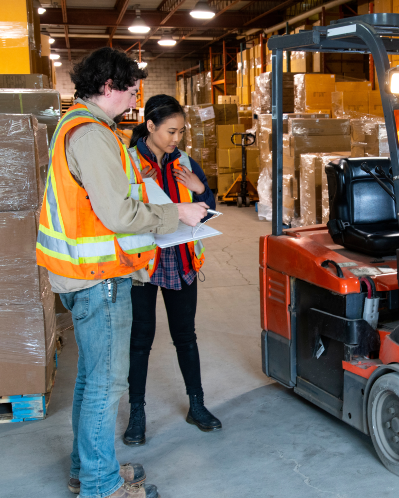 safety inspection of forklift